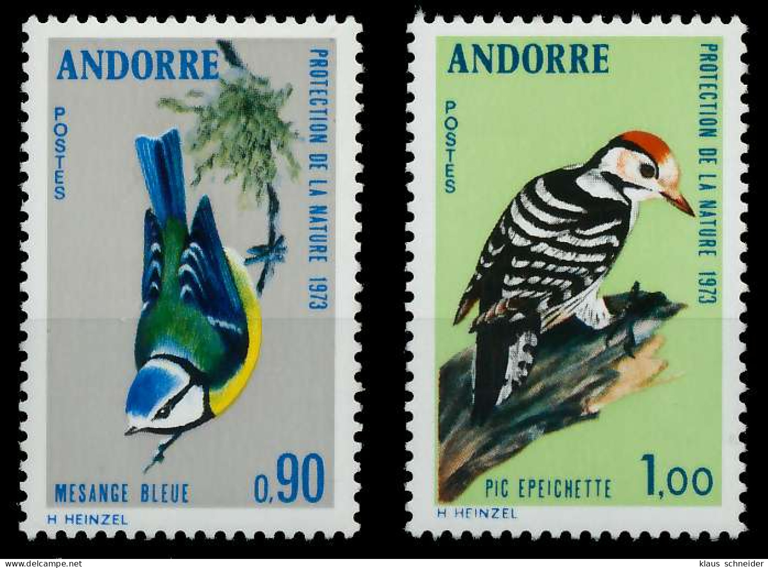 ANDORRA (FRANZ. POST) 1973 Nr 253-254 Postfrisch SB148DE - Nuevos