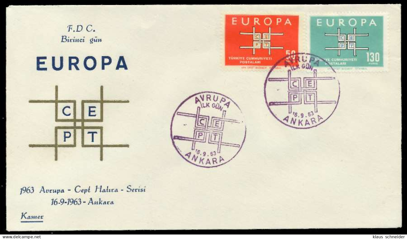 TÜRKEI 1963 Nr 1888-1889 BRIEF FDC X0895A6 - Storia Postale