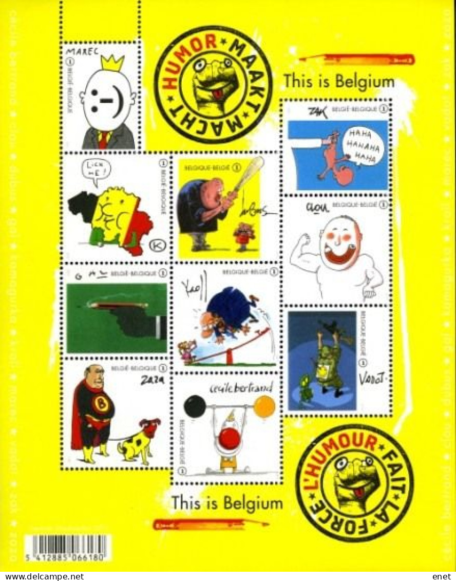 Belgie 2011 -  OBP 4135/44 - BL189 - Humor - Neufs