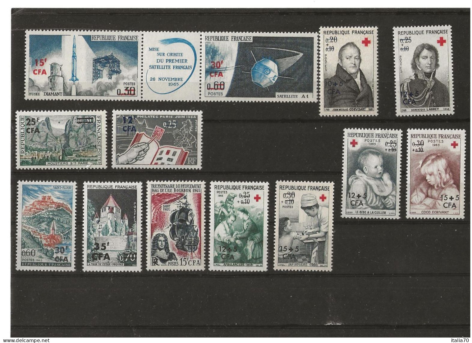 ISLA  DE  REUNION 1964 (13 V) YVERT - Unused Stamps