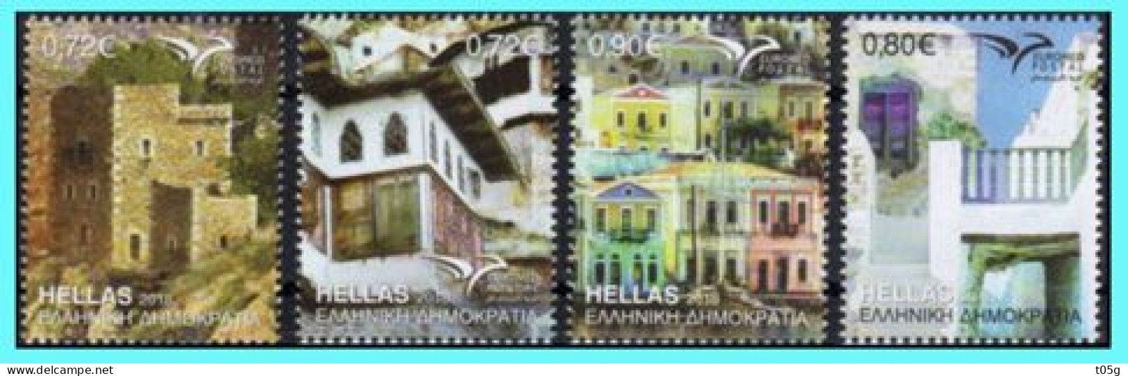 GREECE- GRECE - HELLAS 2018 : EUROMED Houses Compl Set MNH** - Neufs