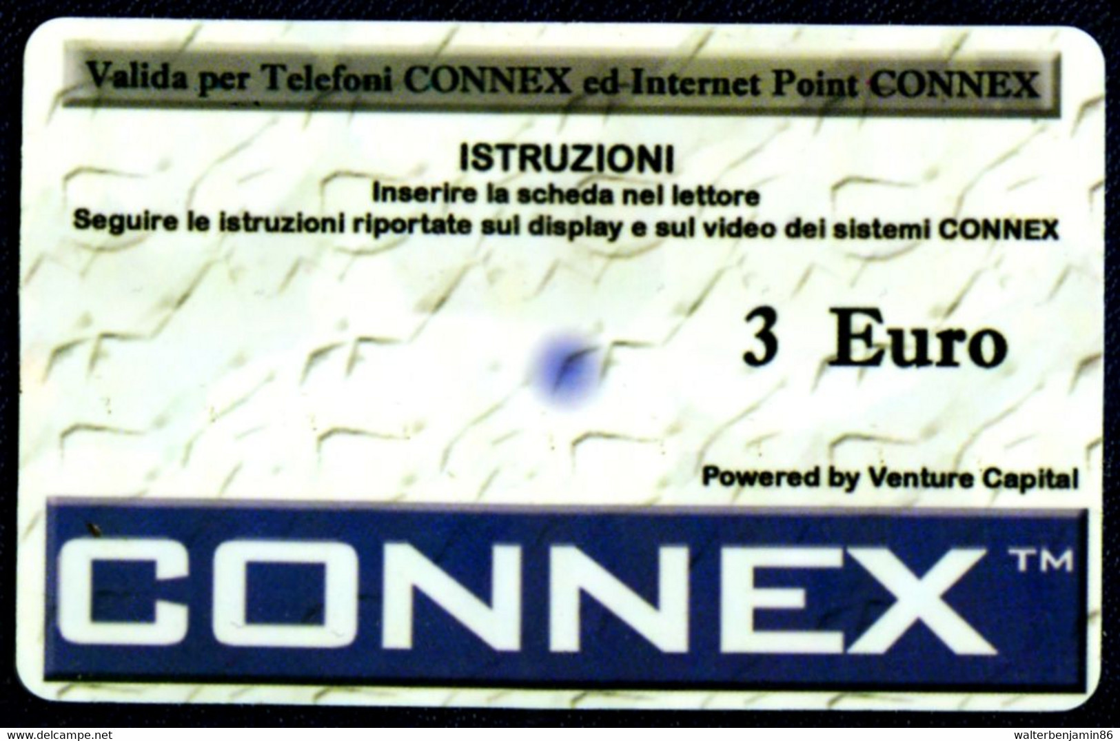 C&C 9060 A SCHEDA TELFONICA USI SPECIALI CONNEX 3 EURO DUMMY SENZA CHIP - Usi Speciali