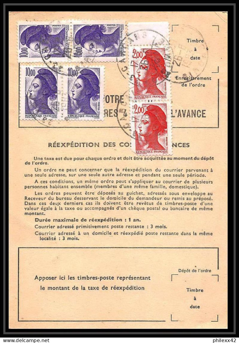 50391 Carcans Gironde Liberté Ordre Reexpedition Temporaire France - 1982-1990 Vrijheid Van Gandon