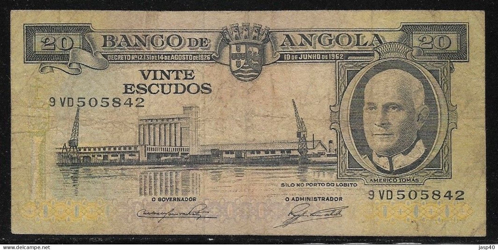 ANGOLA - 20 ESCUDOS DE 1962 - Angola