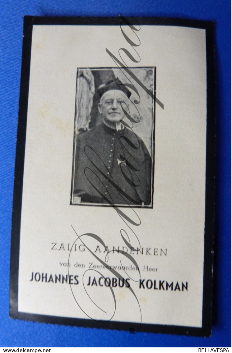 Johannes KOLKMAN Deventer 1870 Diest 1940 Kruisheer Priester Kruisheren - Todesanzeige