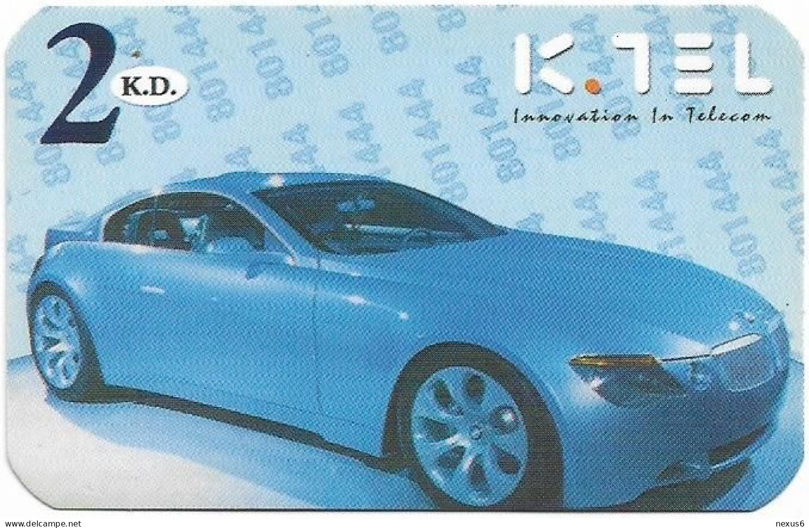 Kuwait - Ministry Of Comm. - KTEL Card - Car Blue BMW, Innovation In Telecom, Remote Mem. 2KD, Used - Kuwait