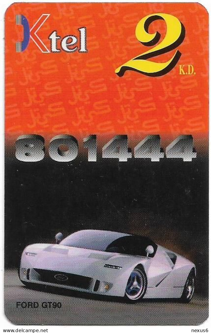 Kuwait - Ministry Of Comm. - KTEL Card - Car Ford GT90, Remote Mem. 2KD, Used - Koeweit