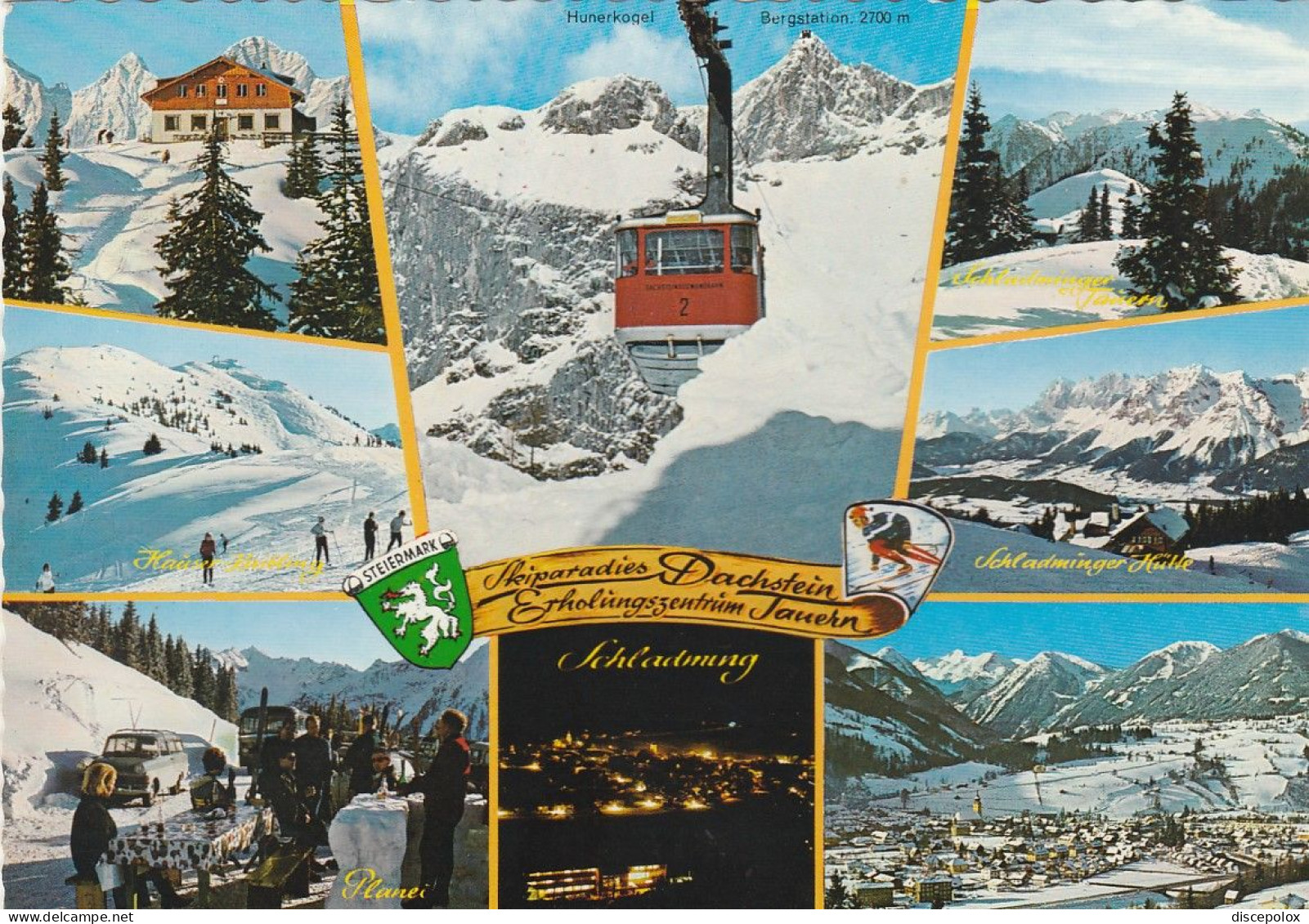 U6025 Schladming - Dachstein Seilbahn - Gletscherbahb Ramsau / Viaggiata 1974 - Schladming