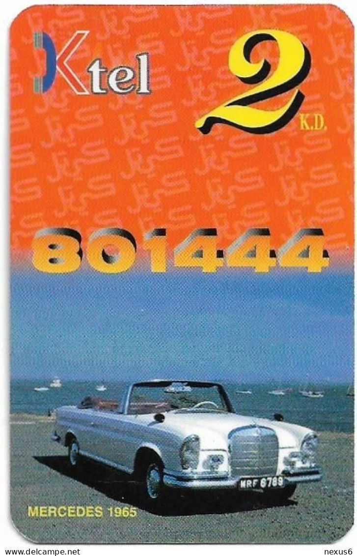 Kuwait - Ministry Of Comm. - KTEL Card - Car Mercedes 1965, Remote Mem. 2KD, Used - Kuwait