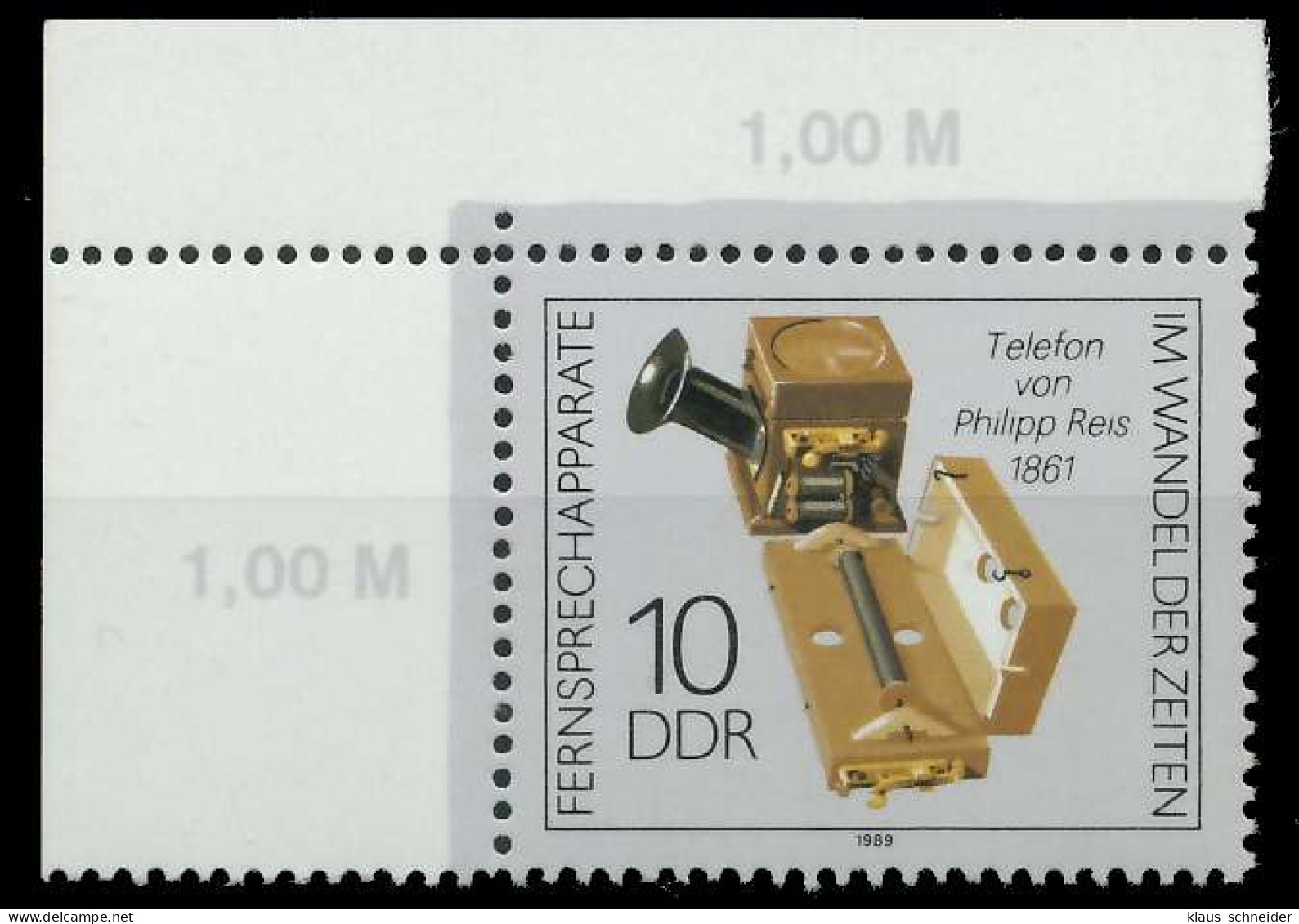 DDR 1989 Nr 3226-oben-ndgz Postfrisch ECKE-OLI X0DE3BE - Nuovi