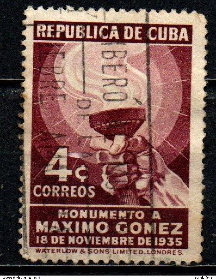 CUBA - 1936 - “TORCIA”  - USATO - Oblitérés