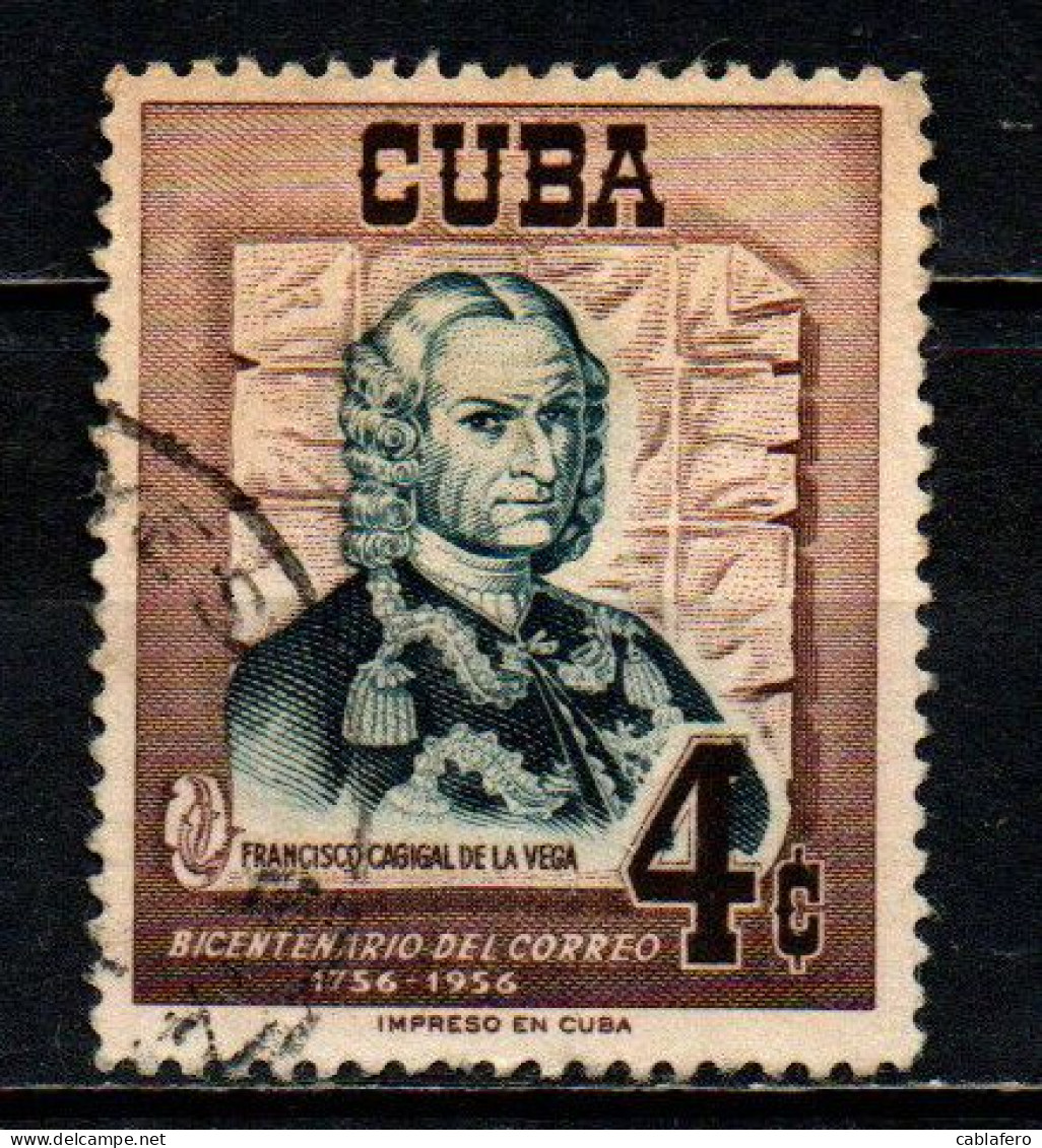CUBA - 1956 - FRANCISCO CAGIGAL DE LA VEGA - USATI - Oblitérés