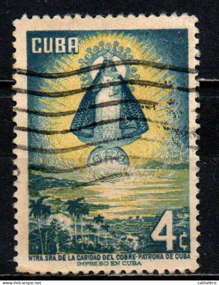 CUBA - 1956 - Issued In Honor Of Our Lady Of Charity Of Cobre, Patroness Of Cuba - USATO - Usados