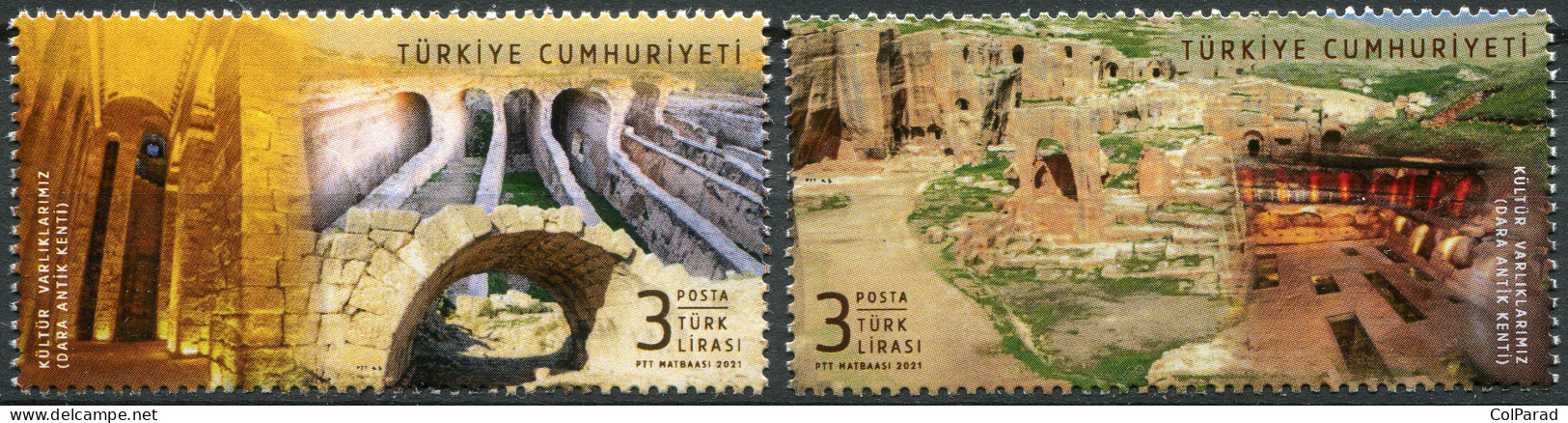 TURKEY - 2021 - SET OF 2 STAMPS MNH ** - Archaeological Heritage. Ruins Of Dara - Neufs