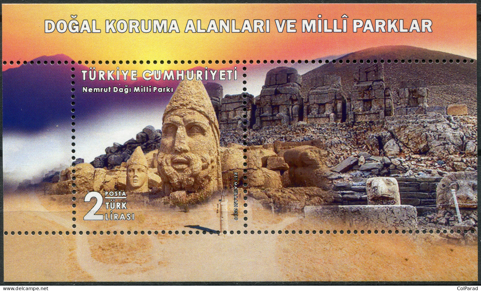 TURKEY - 2019 - SOUVENIR SHEET MNH ** - Mount Nemrut National Park, Adıyaman - Unused Stamps