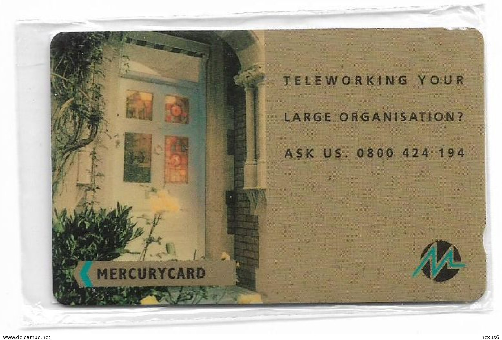 UK (Mercury) - Teleworking, MER314 - 20MERA, 5.781ex, NSB - [ 4] Mercury Communications & Paytelco