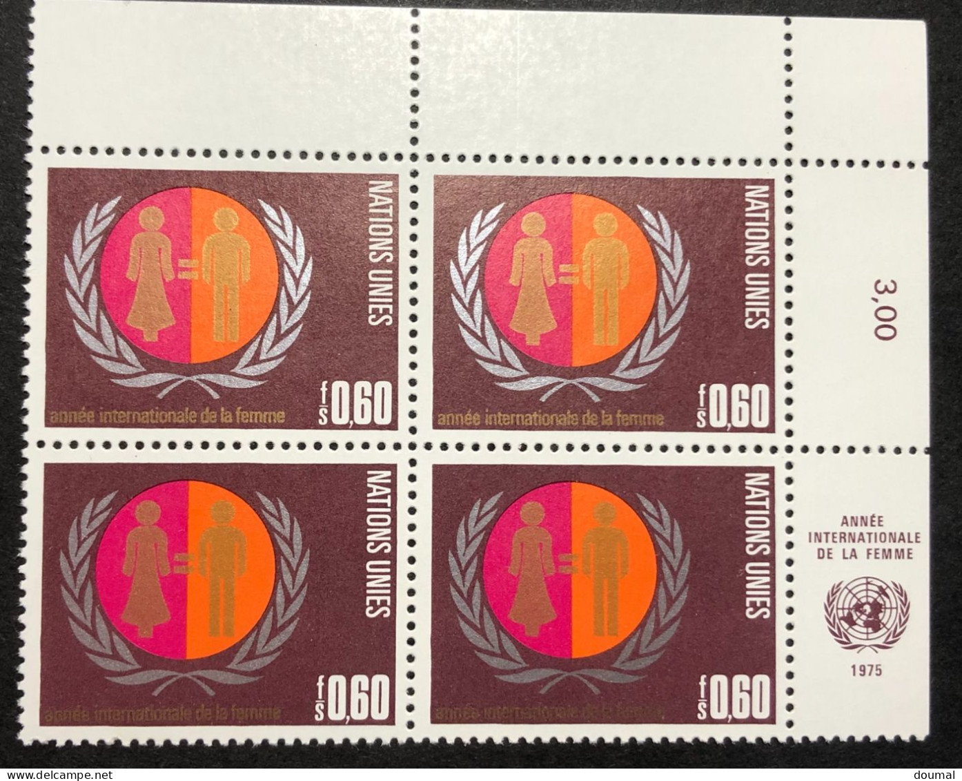 Nations Unies (Geneve) - Femmes - Yt.48 Neufs * De 1975  Bloc De 4 - Unused Stamps