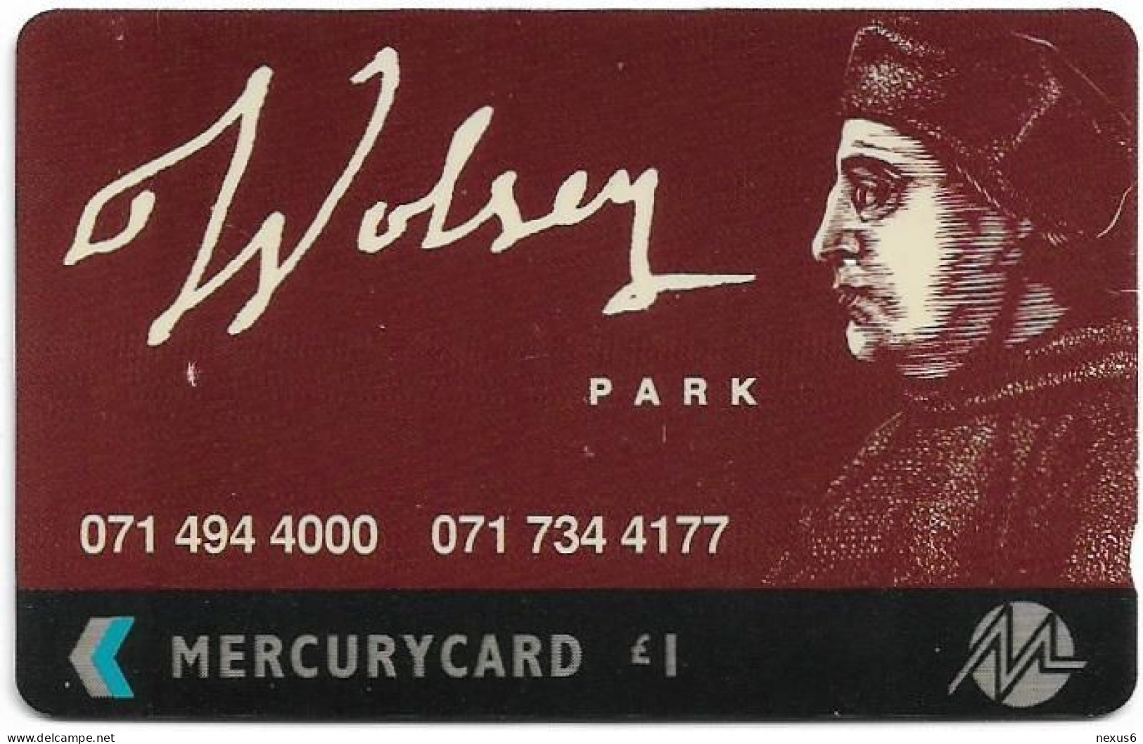 UK (Mercury) - Wolsey Park - 20MERB (on Silver Strip) - MER181B - 4.112ex, Used - [ 4] Mercury Communications & Paytelco