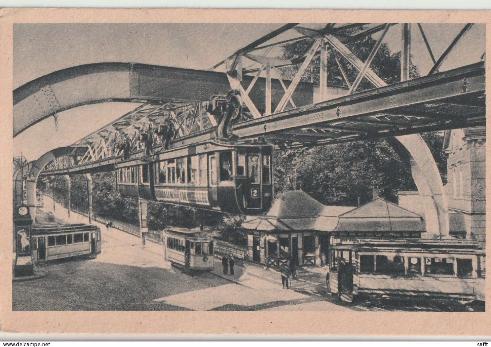 Feldpost-AK Wuppertal-Vohwinkel, Schwebebahn Am Kaiserplatz 1944 - Wuppertal