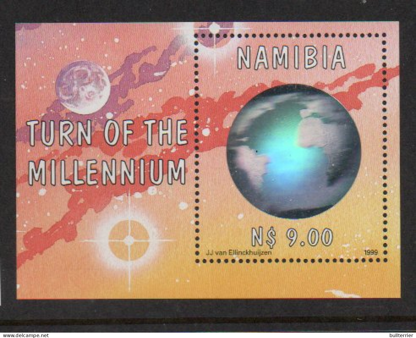 HOLOGRAMS - NAMIBIA -1999 - MILLENIUM HOLOGRAM  SOUVENIR SHEET  MINT NEVER HINGED  - Holograms