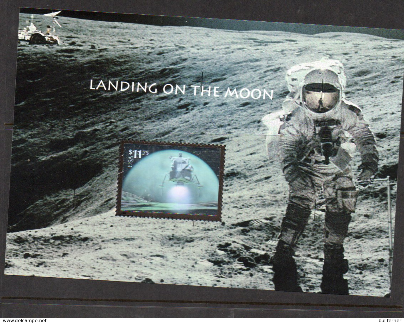 HOLOGRAMS - USA- MOON LANDING $11.75  HOLOGRAM  SOUVENIR SHEET  MINT NEVER HINGED  - Hologrammes