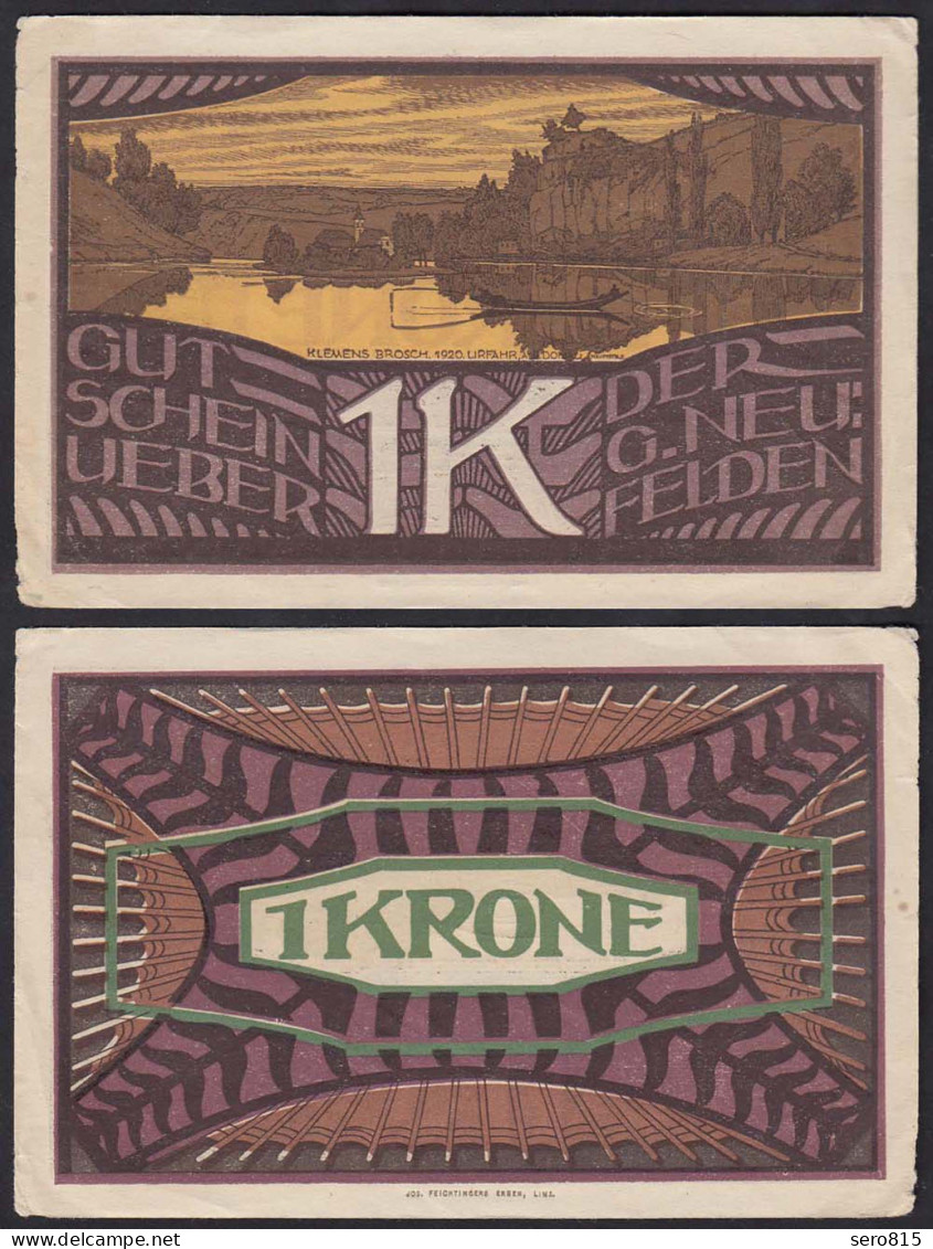 Österreich - Austria Neufelden 1 Krone Notgeld Gutschein  (14900 - Oostenrijk