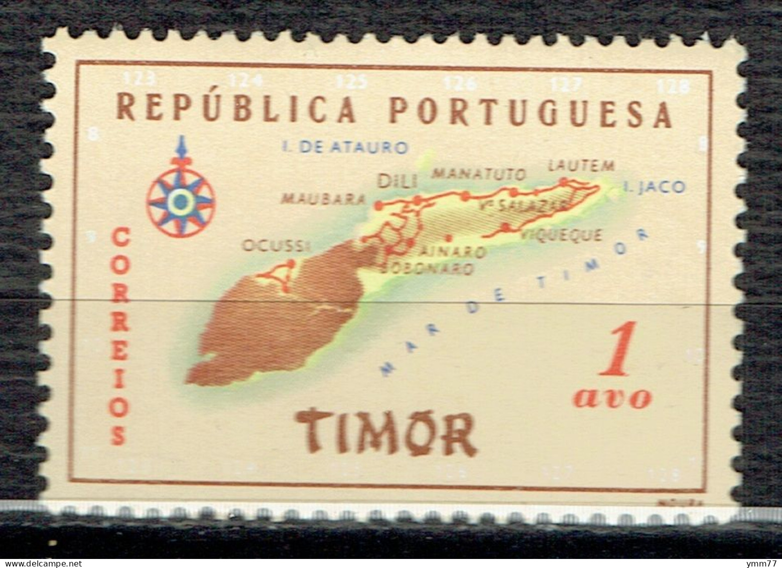 Série Courante : Carte De L'île - Timor