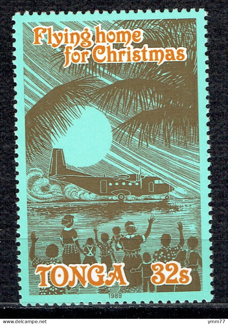 Noël : Retour En Avion à La Maison Pour Noël - Tonga (1970-...)