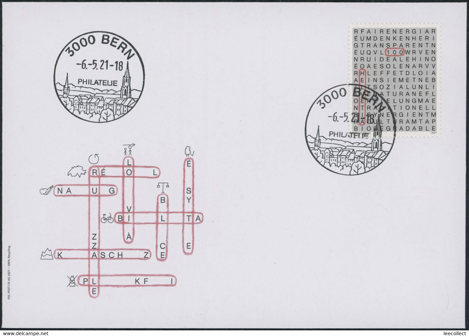 Suisse - 2021 - Nachhaltigkeit - Ersttagsbrief FDC ET - Storia Postale