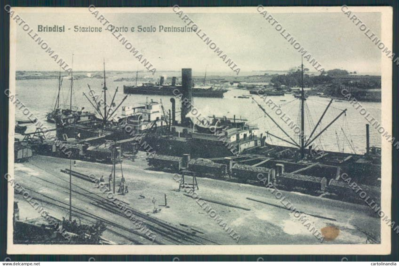 Brindisi Città Stazione Torpediniere Cartolina MV5186 - Brindisi