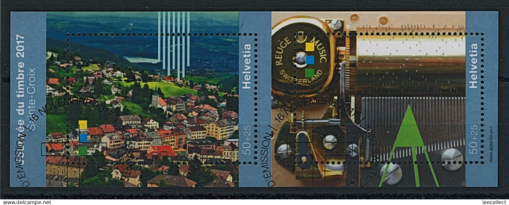 Suisse - 2017 - Tag Der Briefmarke • Sainte Croix - Block - Ersttag Stempel ET - Gebruikt