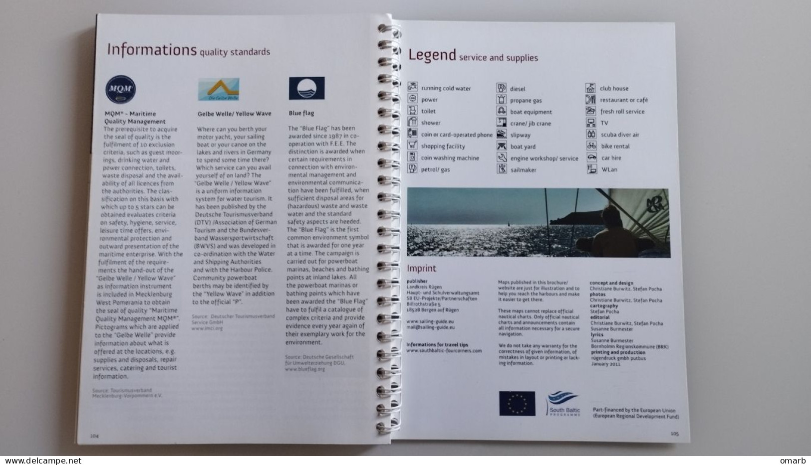 Lib489 Sailing Guide Travel Tips South Baltic Sea Guida Barca A Vela Approdi Porto Harbour Mar Baltico Rugen Stralsund - Techniek & Instrumenten