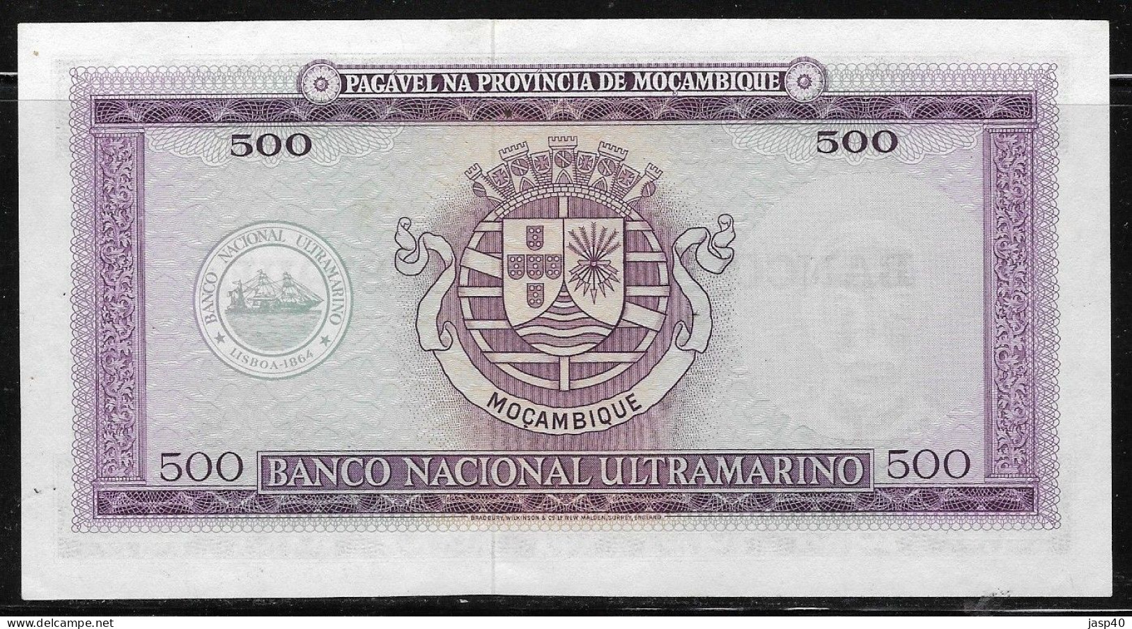 MOÇAMBIQUE - 500 ESCUDOS DE 1967 - Mozambico