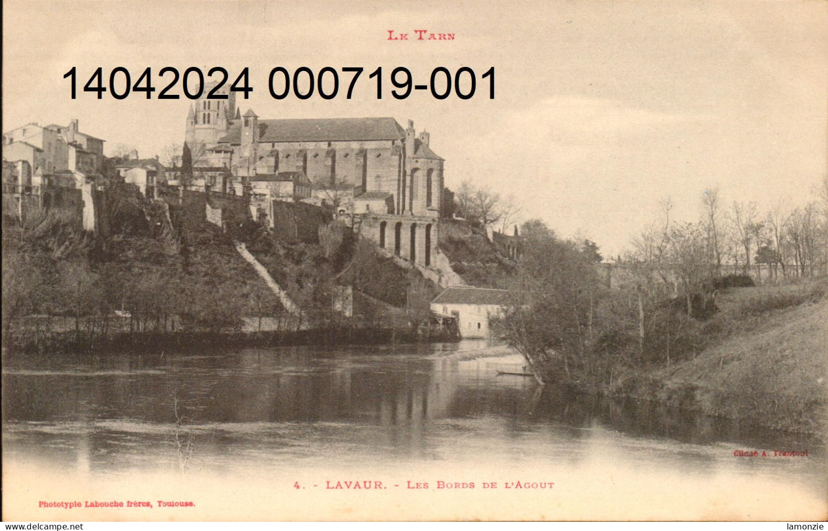 LAVAUR. 2 Cpa Pionnières  - Les Bords De L'Agout  / Clocher De La Cathédrale Et Tour Du Jaquemard. (scans Recto-verso) - Lavaur