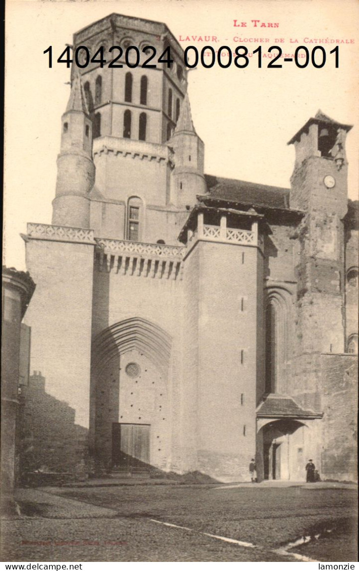 LAVAUR. 2 Cpa Pionnières  - Les Bords De L'Agout  / Clocher De La Cathédrale Et Tour Du Jaquemard. (scans Recto-verso) - Lavaur