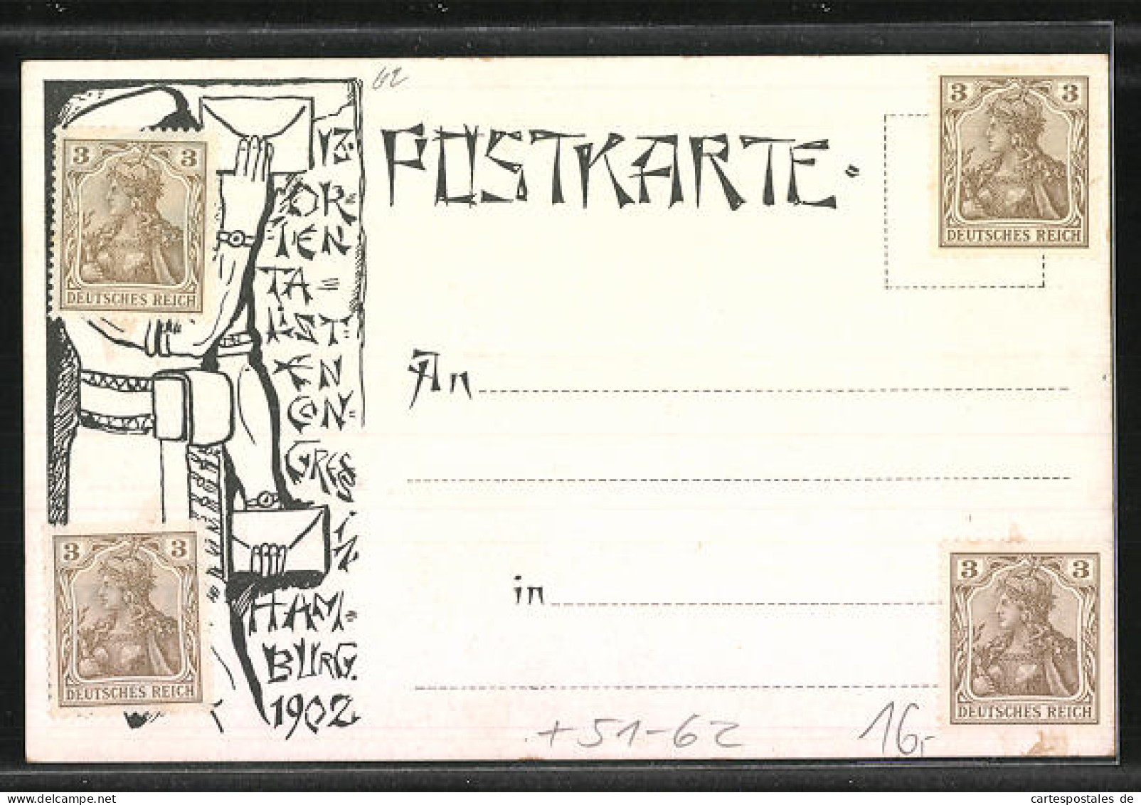 Künstler-AK Hamburg, 13. Orientalisten Congress 1902, Araber Auf Einem Elefanten  - Ohne Zuordnung