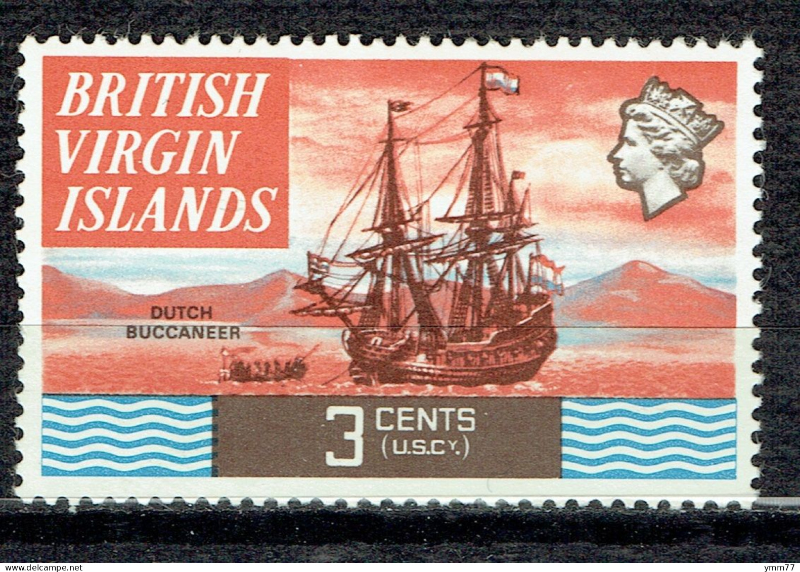 Série Courante. Bateaux : Boucanier Hollandais - British Virgin Islands