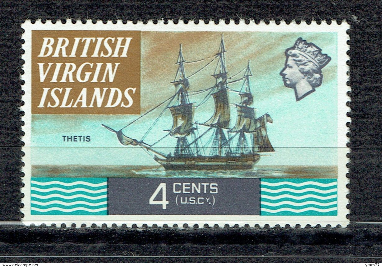 Série Courante. Bateaux : Thétis - Iles Vièrges Britanniques