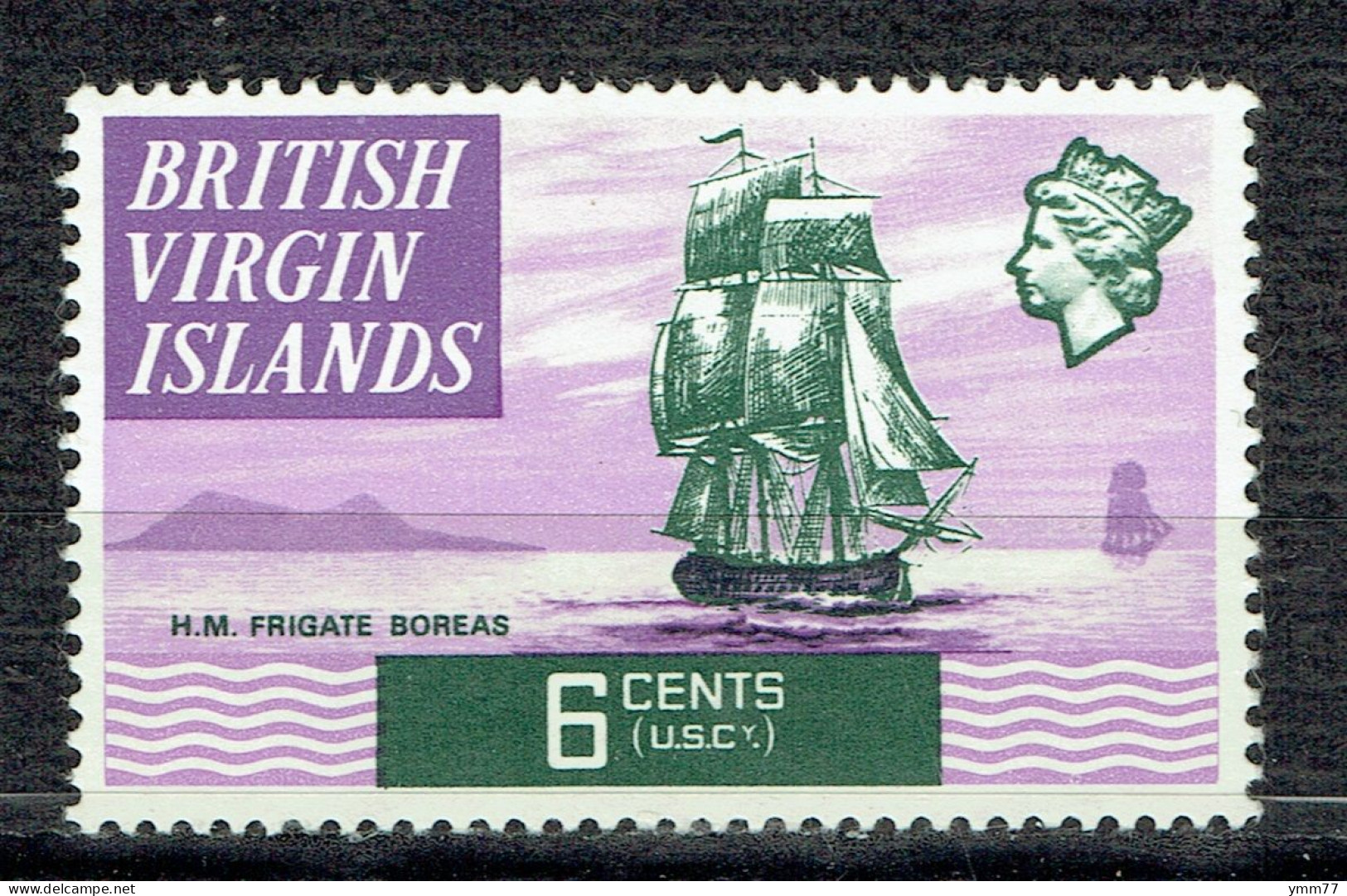 Série Courante. Bateaux : Frégate H. M. Boréas - Iles Vièrges Britanniques