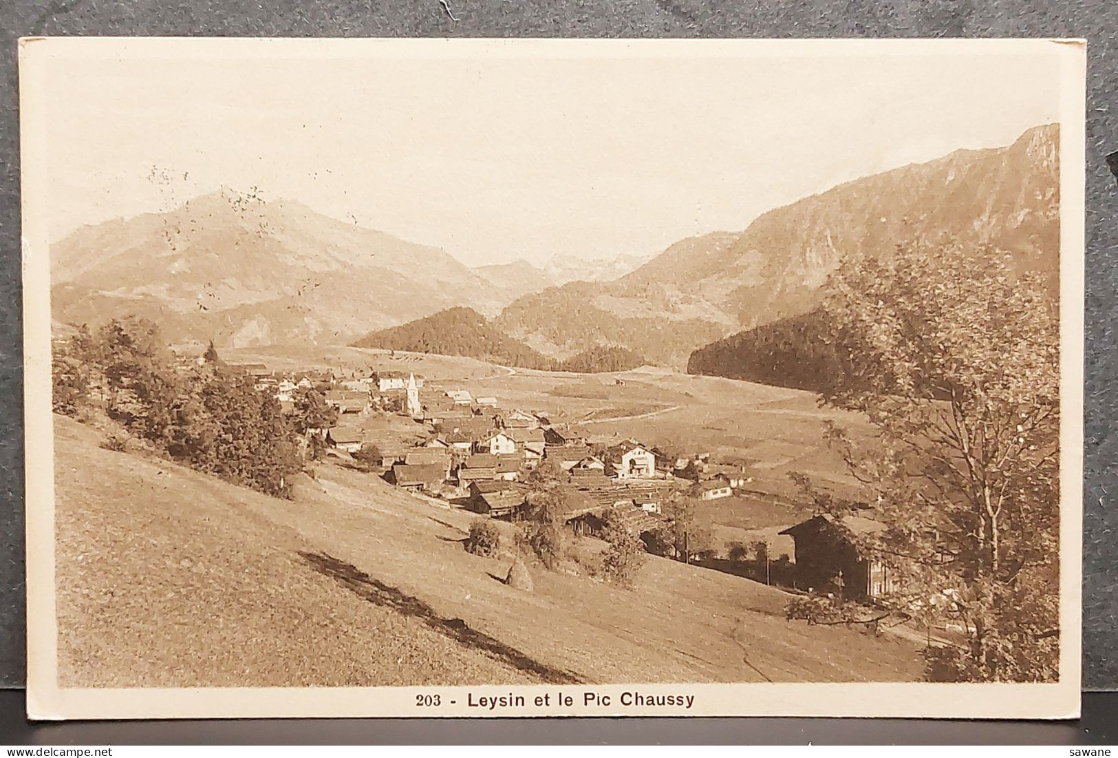 SUISSE , LEYSIN ET LE PIC CHAUSSY , LOT 445 - Leysin