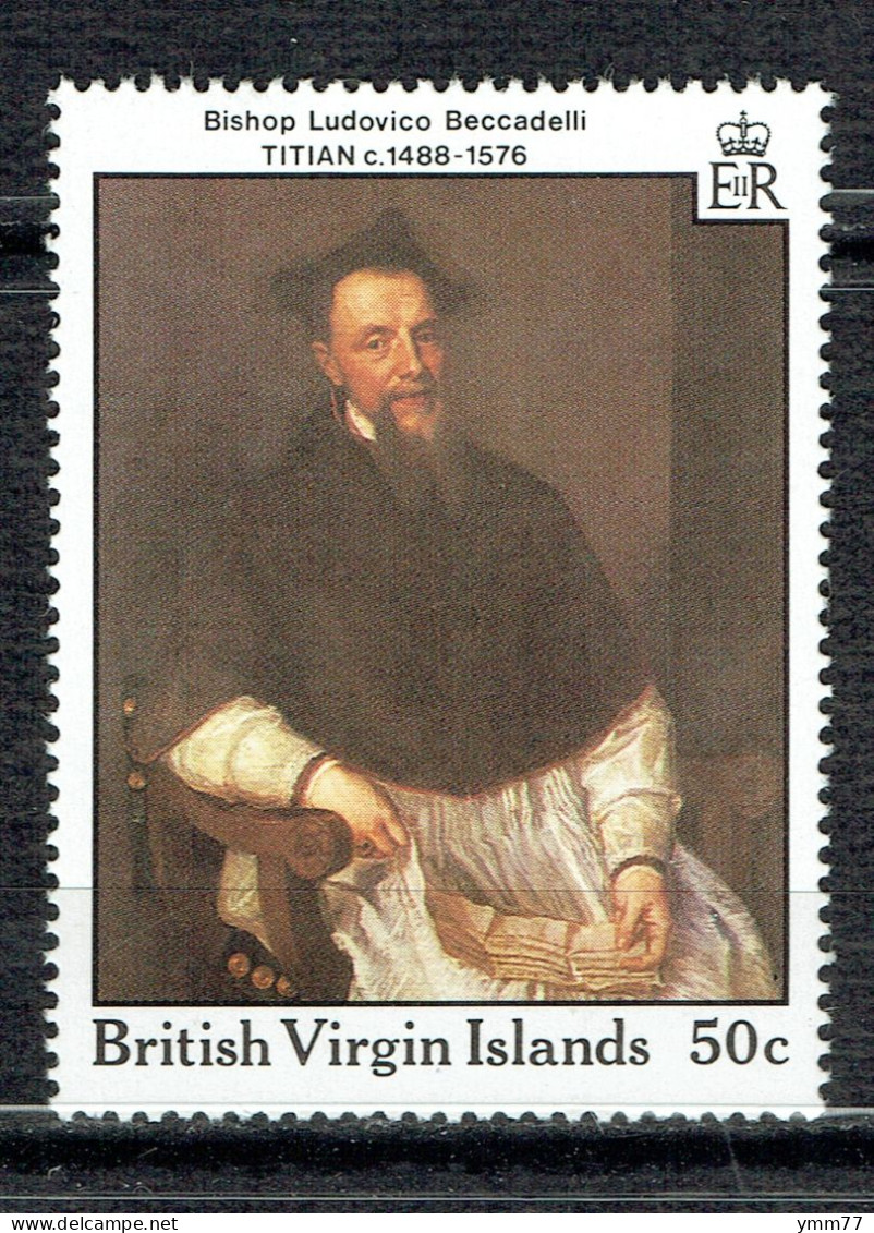 500ème Anniversaire De La Naissance Du Titien. Œuvre De L'artiste : "L'évèque Ludovico Beccadelli" - British Virgin Islands