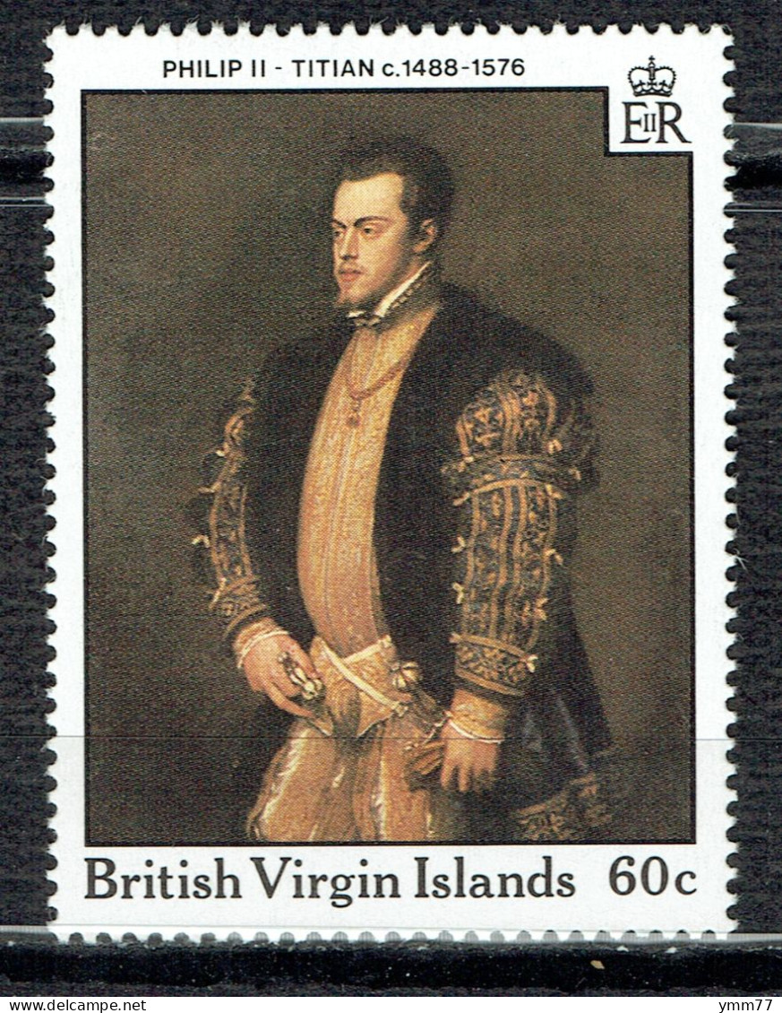 500ème Anniversaire De La Naissance Du Titien. Œuvre De L'artiste : "Philippe II" - British Virgin Islands