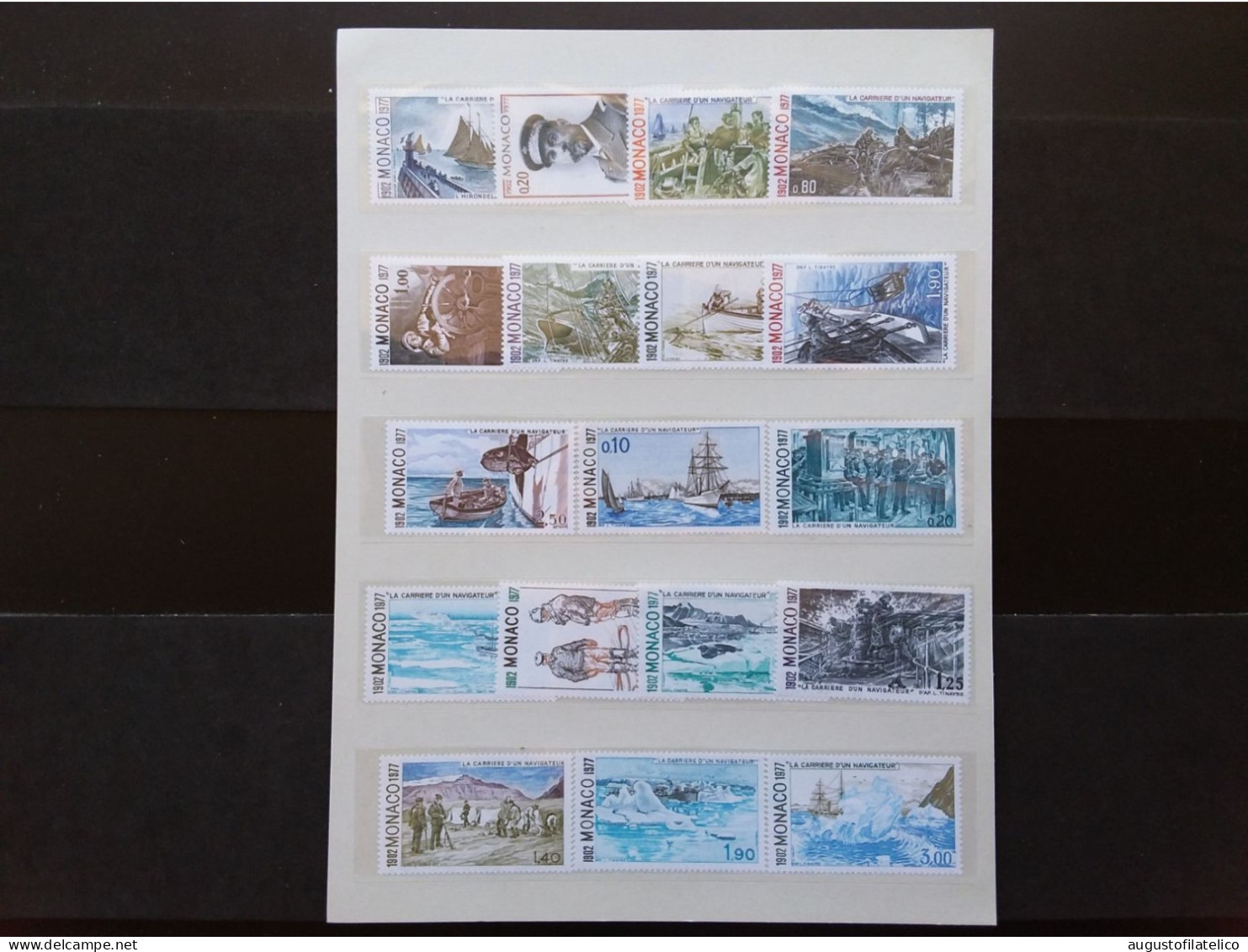 MONACO 1977 - La Carriera Di Un Navigatore- I° E II° Serie - Nuovi ** + Spese Postali - Unused Stamps