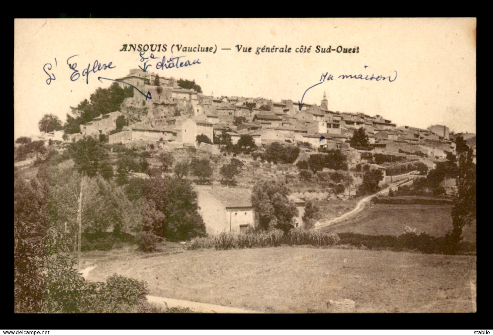 84 - ANSOUIS - VUE GENERALE - Ansouis