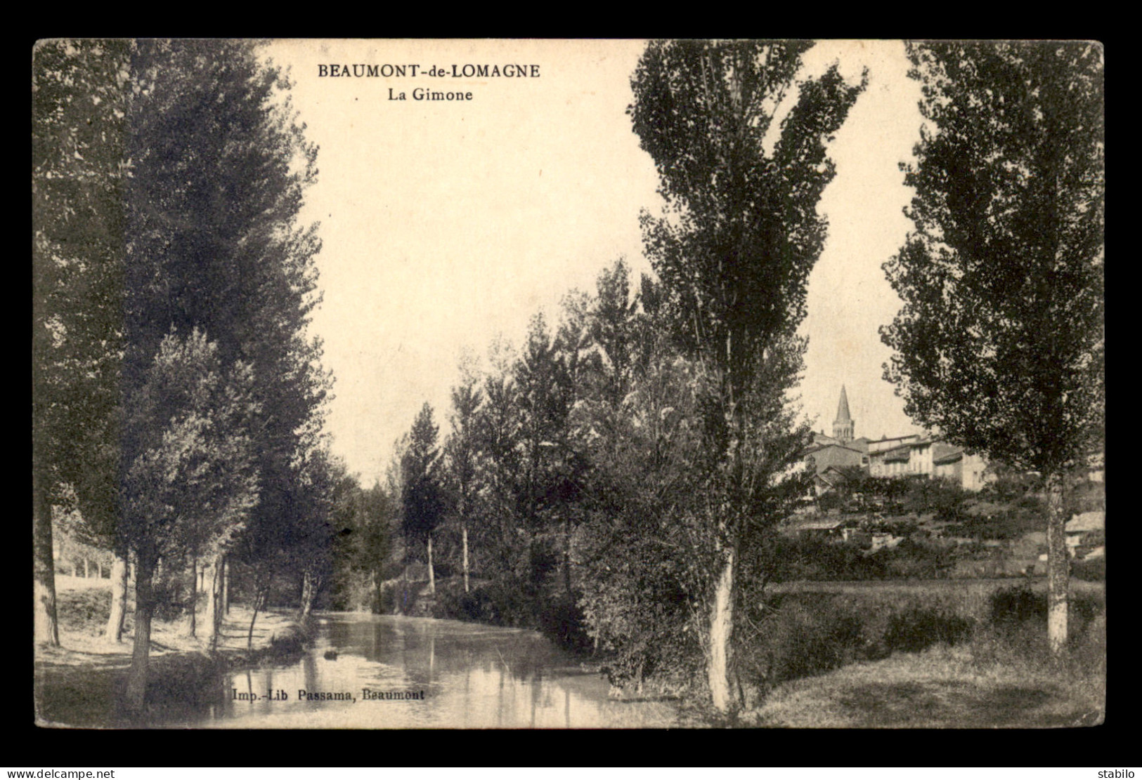 82 - BEAUMONT-DE-LOMAGNE - LA GIMONE - Beaumont De Lomagne