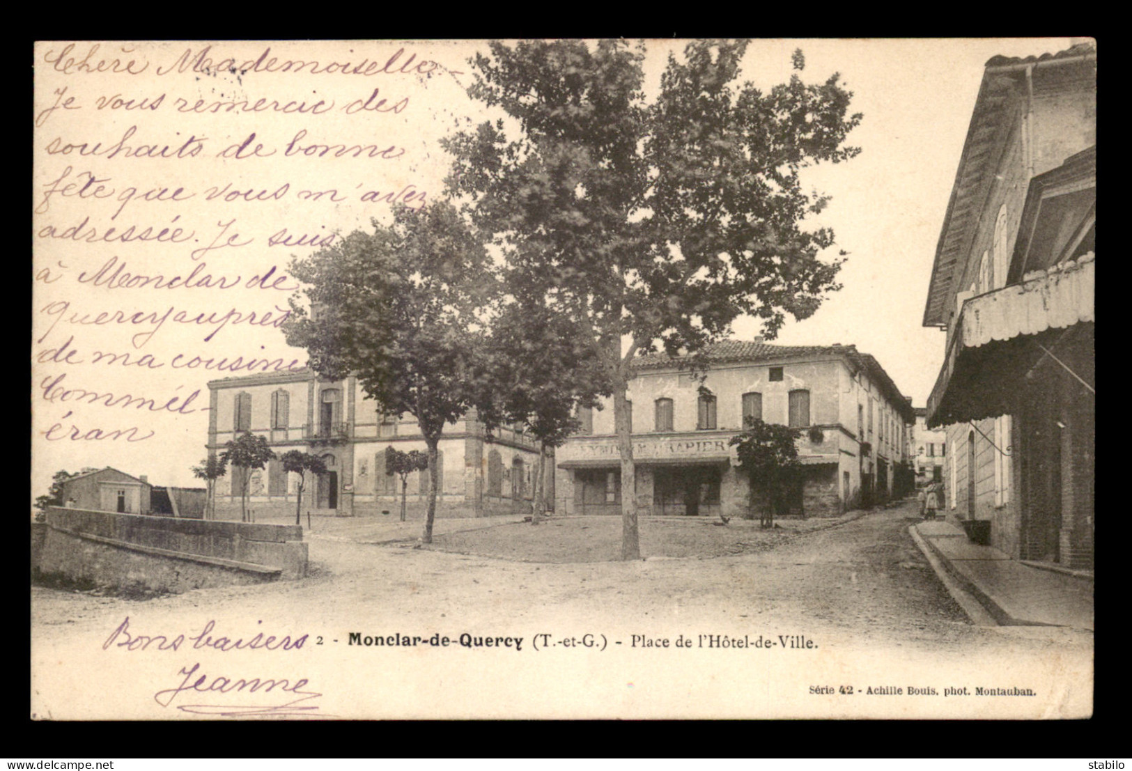 82 - MONTPEZAT-DE-QUERCY - PLACE DE L'HOTEL DE VILLE - Montpezat De Quercy