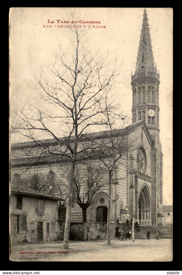 82 - GRISOLLES - L'EGLISE - Grisolles