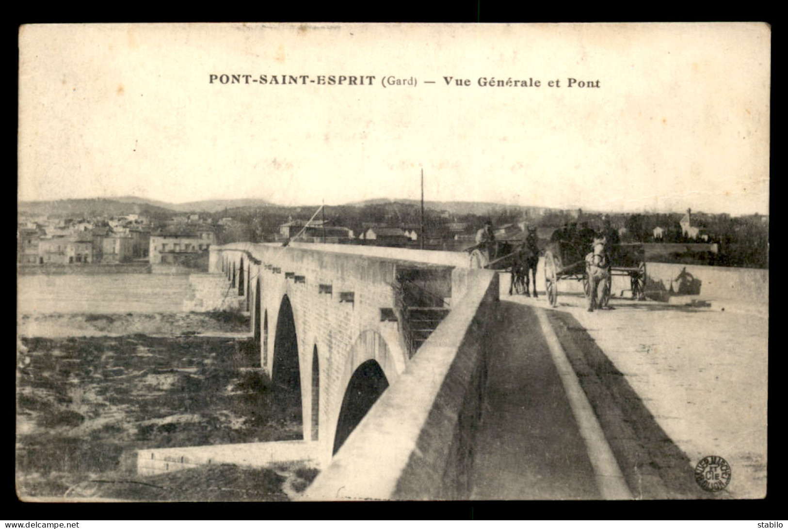 30 - PONT-SAINT-ESPRIT - VUE GENERALE ET PONT - Pont-Saint-Esprit
