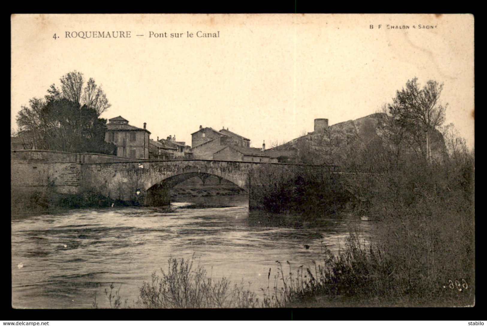 30 - ROQUEMAURE - PONT SUR LE CANAL - Roquemaure