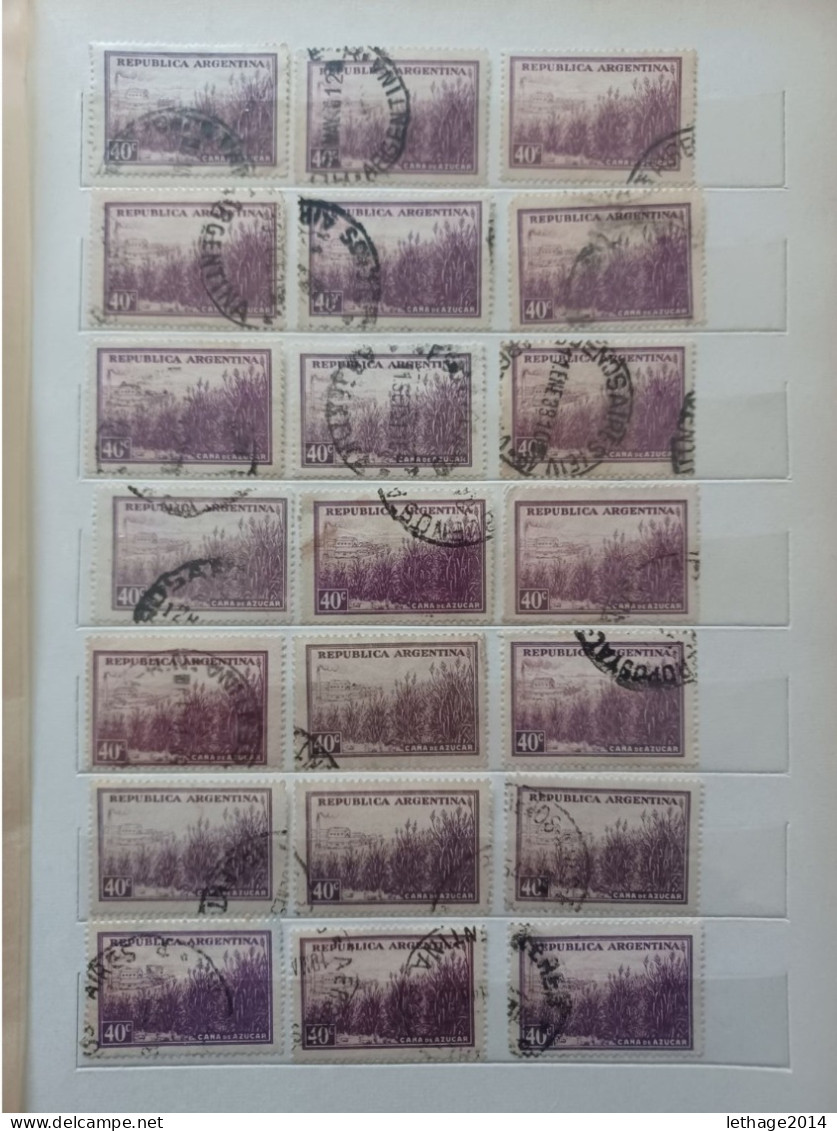 ARGENTINA BIG STOCK 5 ALBUM 1870/1998 CANCEL MNH PERFIN OVERPRINT FRAGMANT TAXE 75 SCANNERS